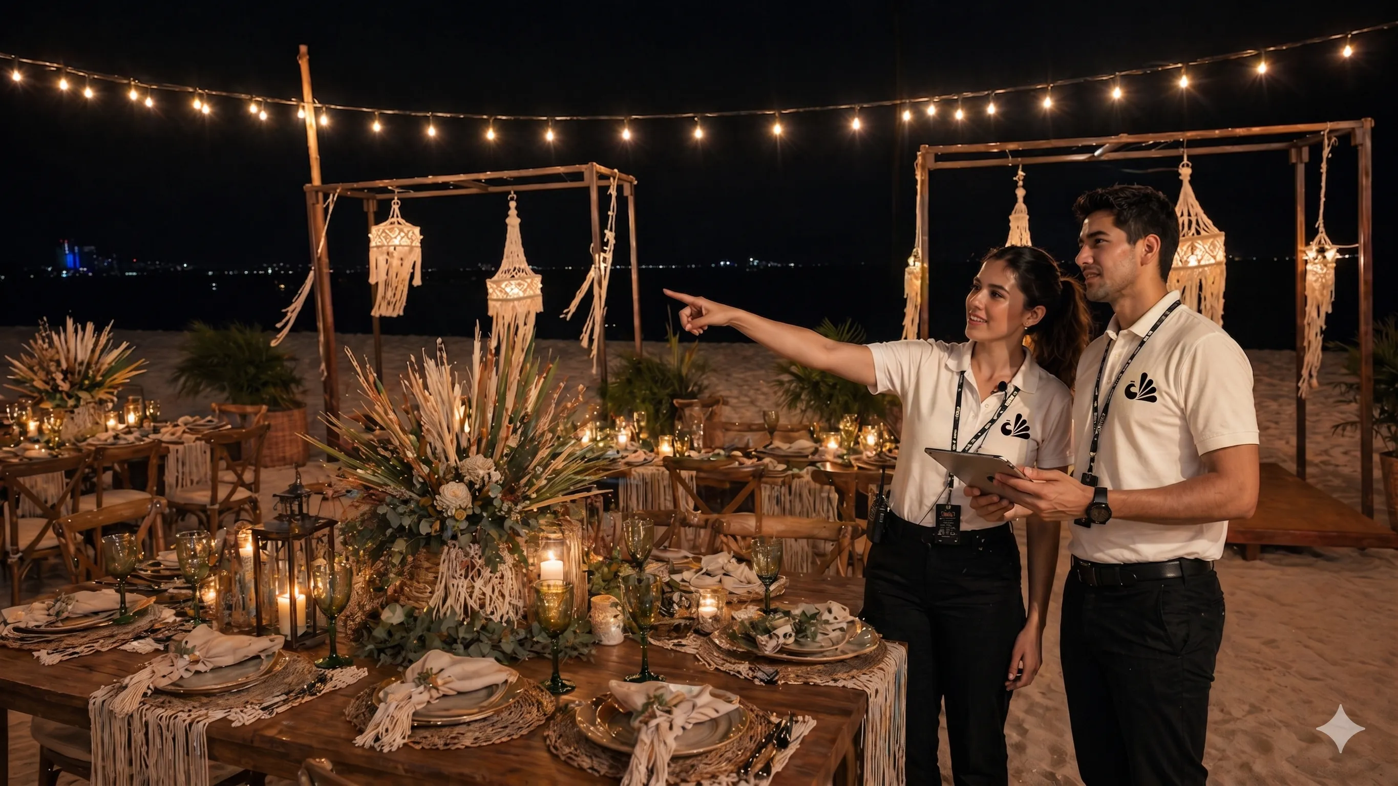 Equipo y operación de servicio en un entorno corporativo premium